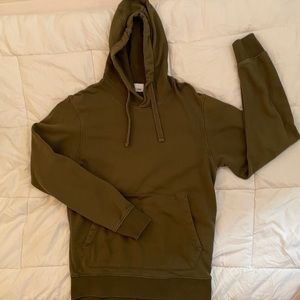 STONE ISLAND fleece green hoodie